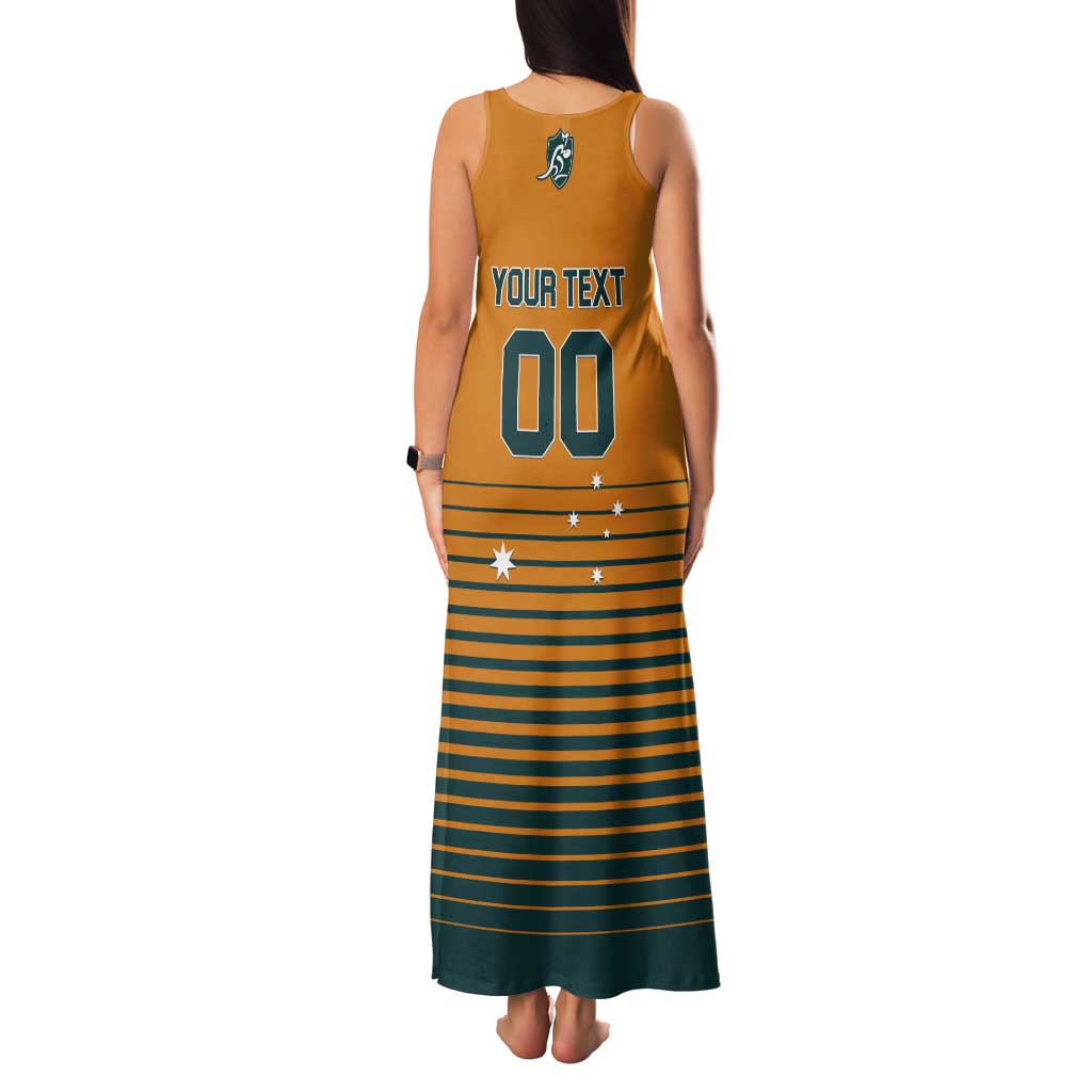 Custom Rugby Australia Tank Maxi Dress Junior Wallabies Go Champions