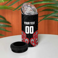 Custom Rugby New Zealand 4 in 1 Can Cooler Tumbler Baby Black Go Champions