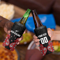 Custom Rugby New Zealand 4 in 1 Can Cooler Tumbler Baby Black Go Champions