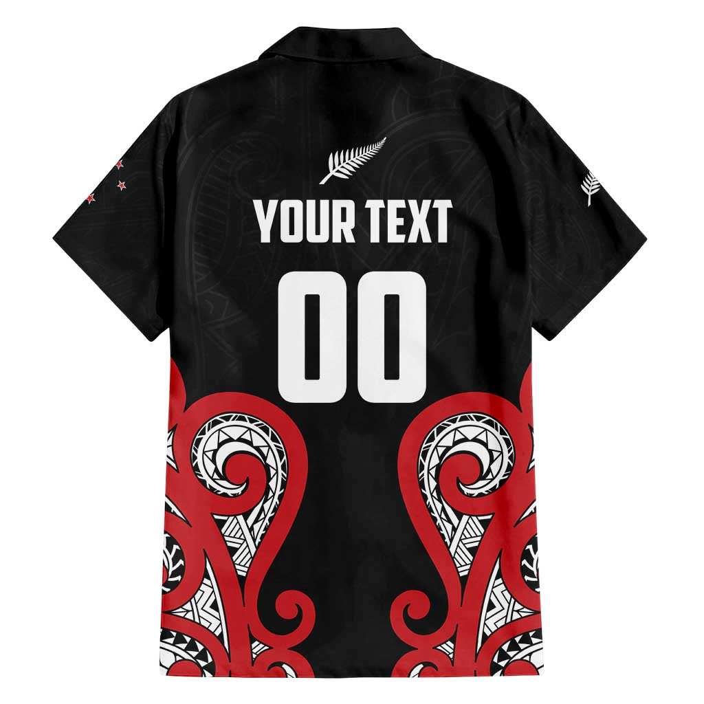 Custom Rugby New Zealand Family Matching Puletasi and Hawaiian Shirt Baby Black Go Champions
