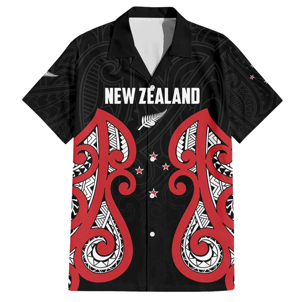 Custom Rugby New Zealand Family Matching Short Sleeve Bodycon Dress and Hawaiian Shirt Baby Black Go Champions