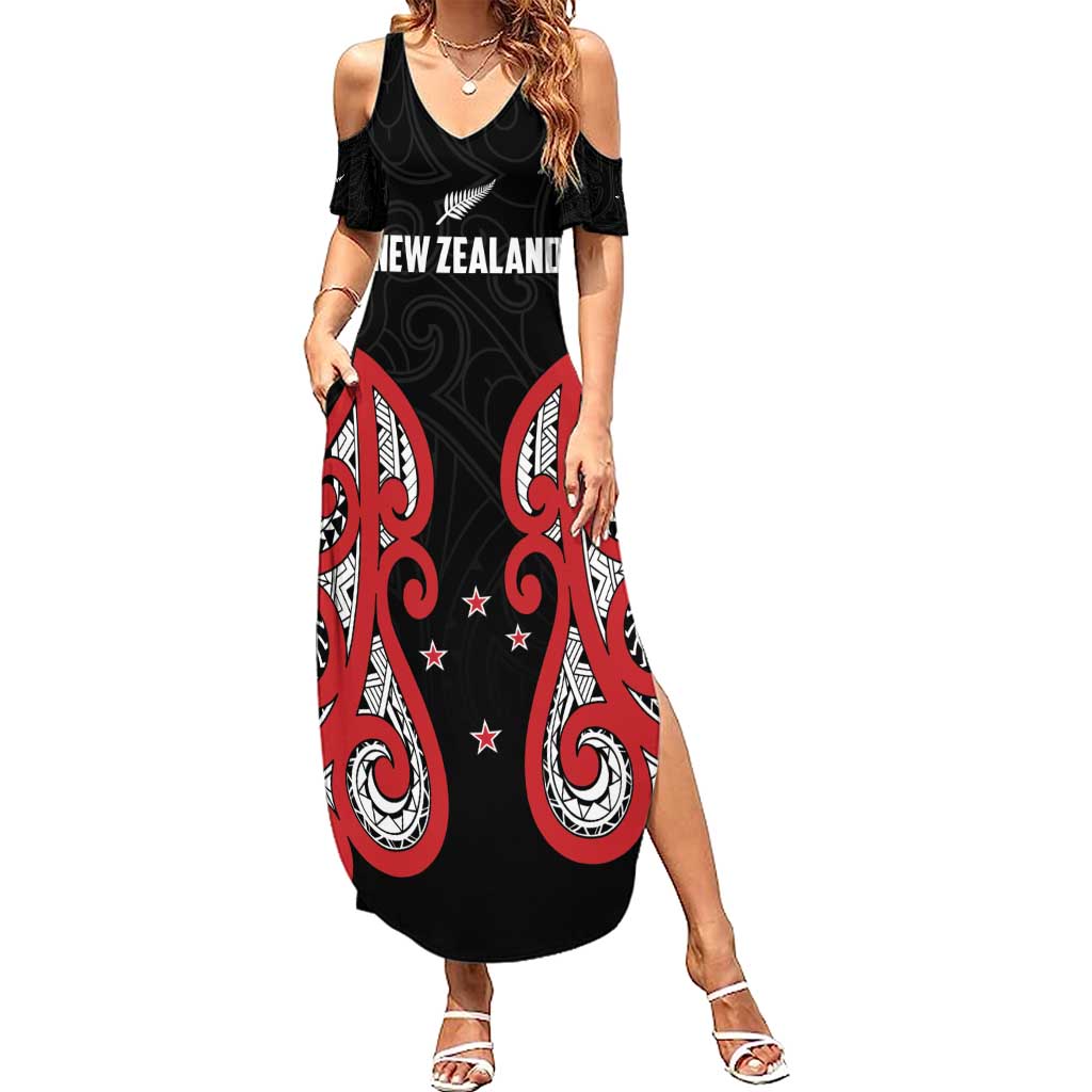 Custom Rugby New Zealand Family Matching Summer Maxi Dress and Hawaiian Shirt Baby Black Go Champions
