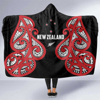 Rugby New Zealand Hooded Blanket Baby Black Go Champions