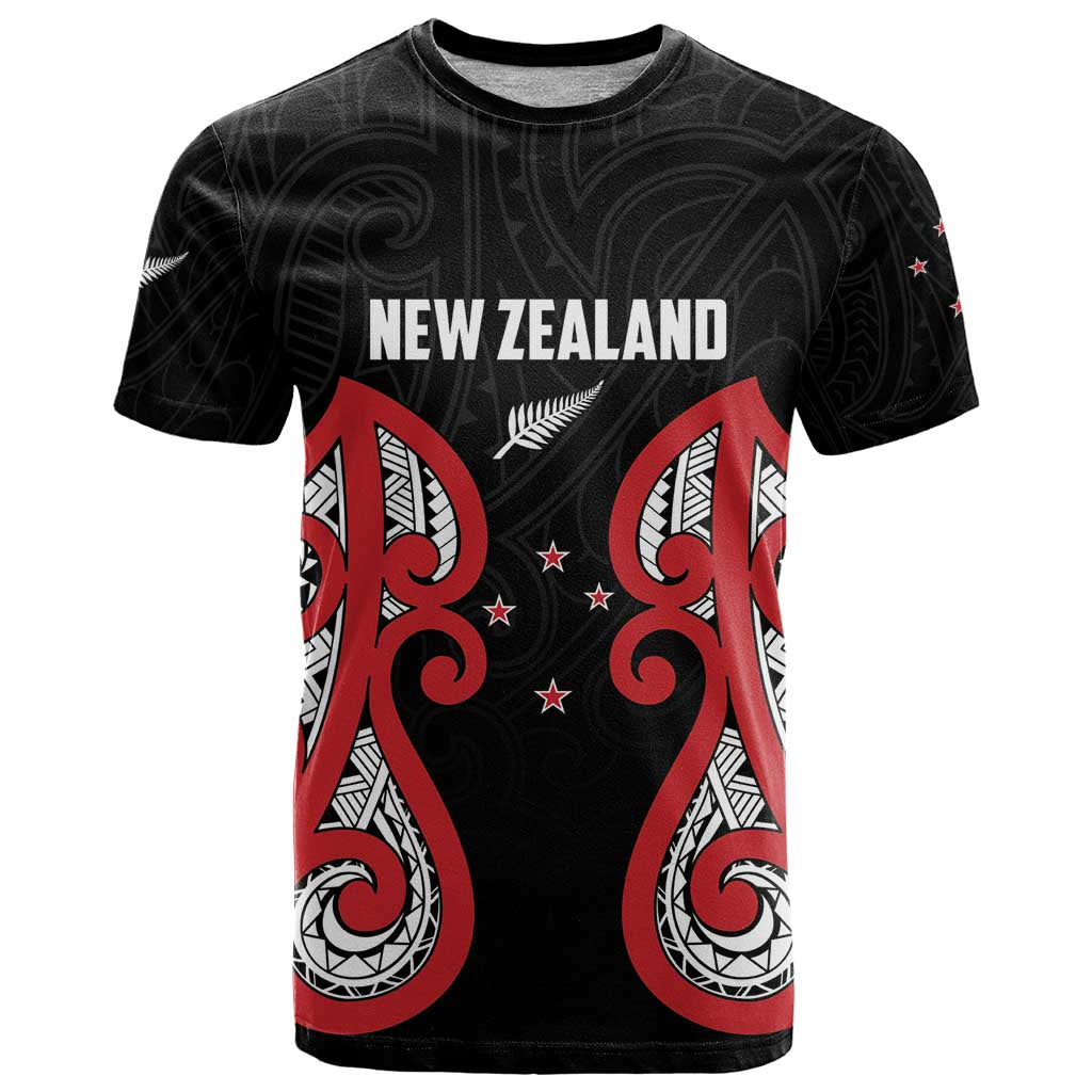 Custom Rugby New Zealand T Shirt Baby Black Go Champions