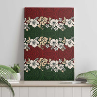 Hawaiian Hibiscus Christmas Color Canvas Wall Art Unique