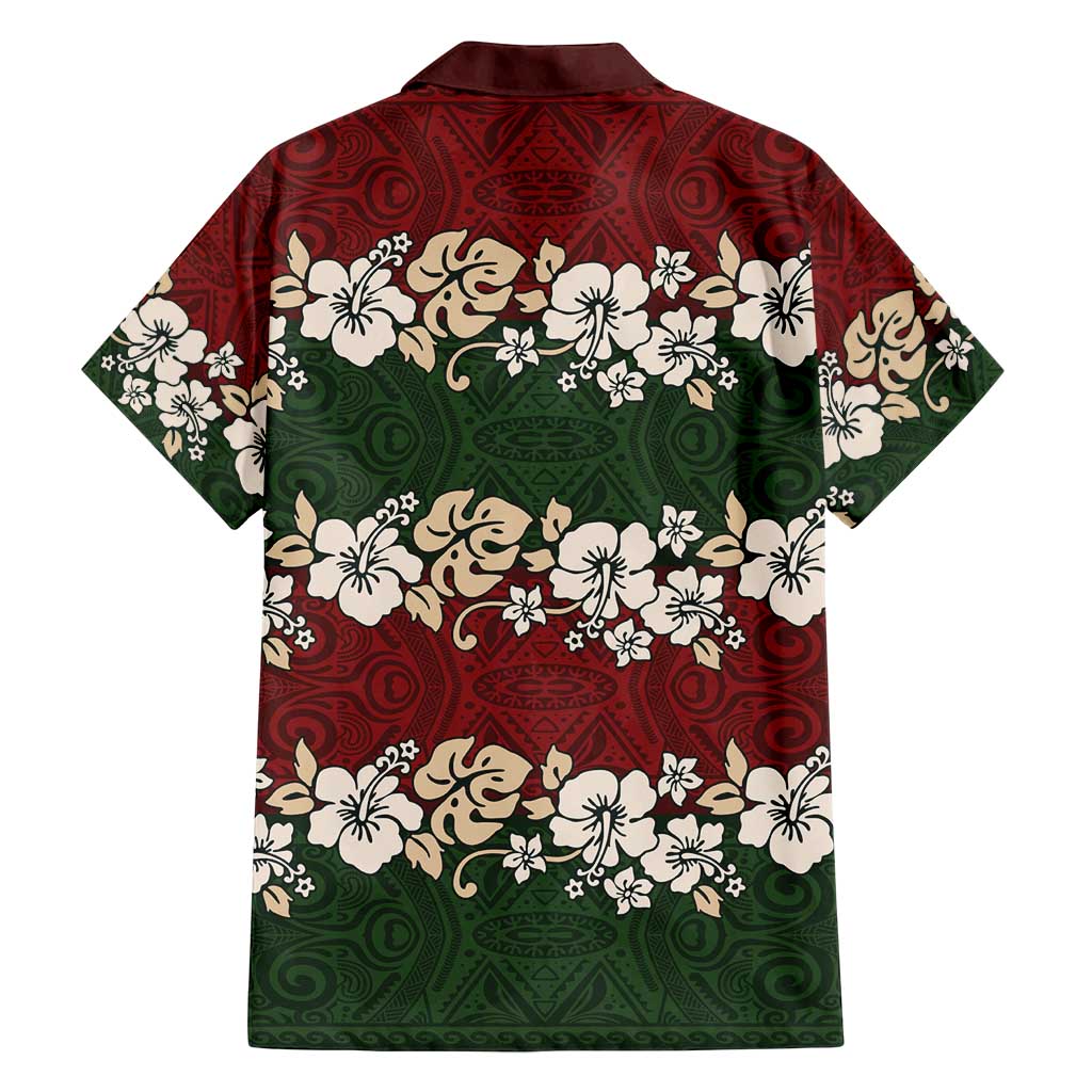 Hawaiian Hibiscus Christmas Color Family Matching Summer Maxi Dress and Hawaiian Shirt Unique