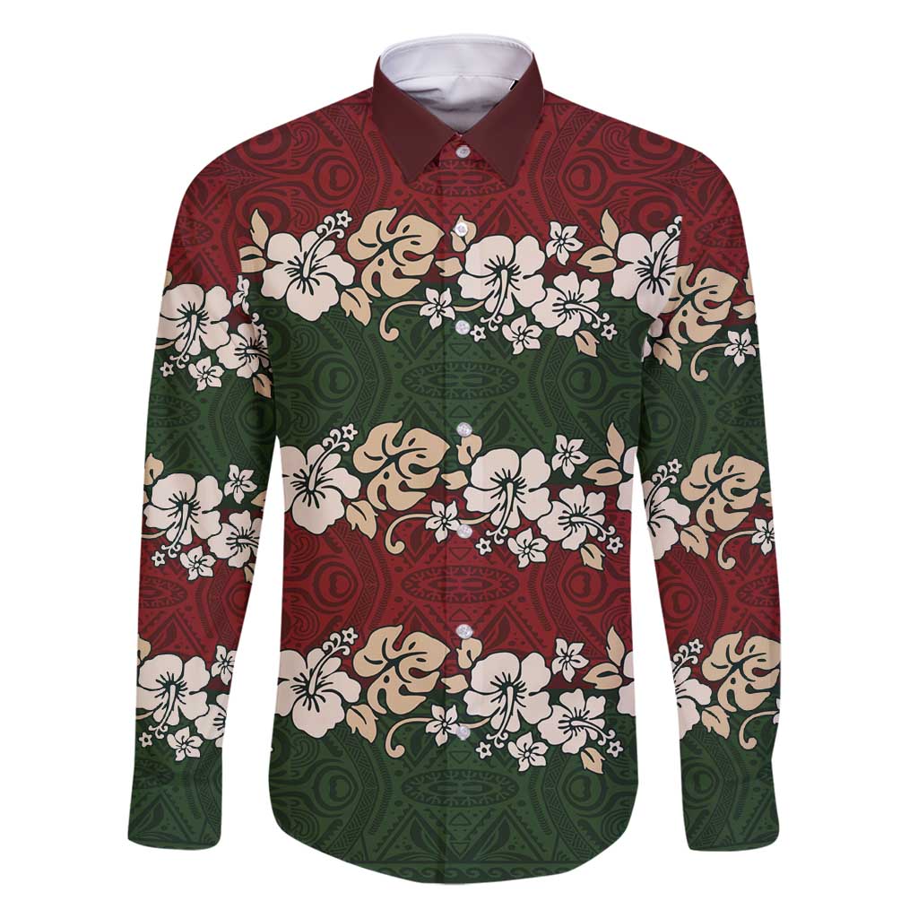 Hawaiian Hibiscus Christmas Color Family Matching Summer Maxi Dress and Hawaiian Shirt Unique