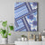 Hawaii Quilt Canvas Wall Art Kakau Polynesian Pattern Blue Version LT01 Blue - Polynesian Pride