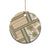 Hawaii Quilt Ceramic Ornament Kakau Polynesian Pattern Gold Version LT01 - Polynesian Pride