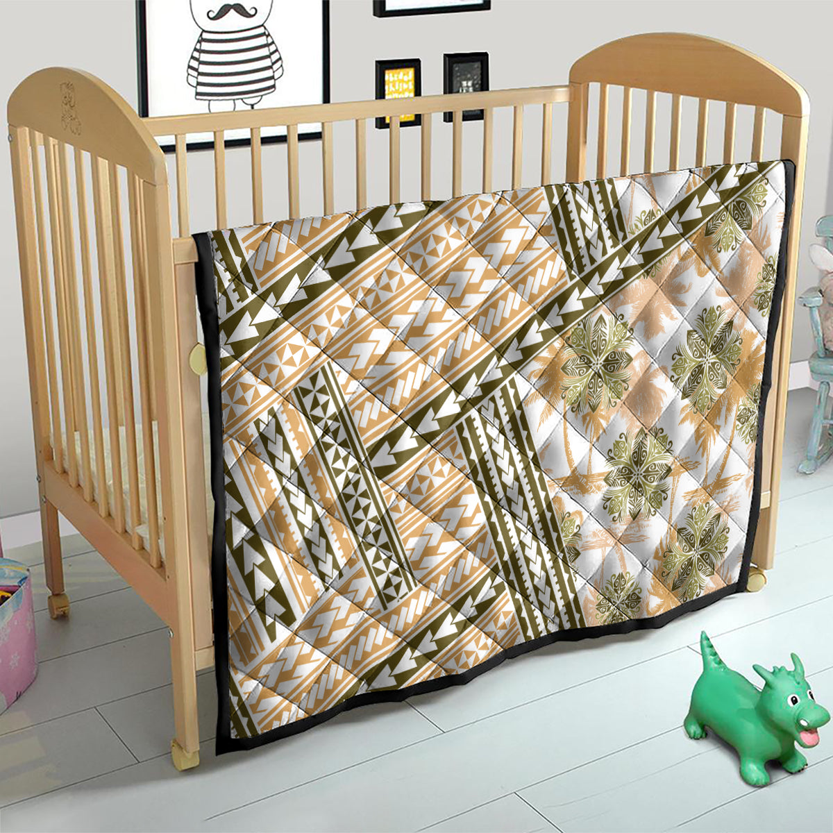 Hawaii Quilt Quilt Kakau Polynesian Pattern Gold Version LT01 - Polynesian Pride