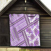 Hawaii Quilt Quilt Kakau Polynesian Pattern Lilac Version LT01 - Polynesian Pride