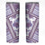 Hawaii Quilt Skinny Tumbler Kakau Polynesian Pattern Lilac Version