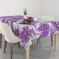 Hawaii Quilt Tablecloth Kakau Polynesian Pattern Lilac Version LT01 - Polynesian Pride