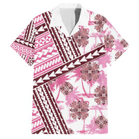 Hawaii Quilt Hawaiian Shirt Kakau Polynesian Pattern Mauve Pink Version LT01 Pink - Polynesian Pride