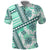 Hawaii Quilt Polo Shirt Kakau Polynesian Pattern Teal Version LT01 Teal - Polynesian Pride