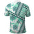 Hawaii Quilt Polo Shirt Kakau Polynesian Pattern Teal Version LT01 - Polynesian Pride