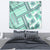 Hawaii Quilt Tapestry Kakau Polynesian Pattern Teal Version LT01 - Polynesian Pride
