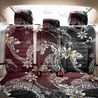 Polynesian Hawaiian Plumeria Tribal Pattern Back Car Seat Cover Special Wine Red Version LT01 - Polynesian Pride