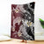 Polynesian Hawaiian Plumeria Tribal Pattern Blanket Special Wine Red Version