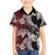 Polynesian Hawaiian Plumeria Tribal Pattern Hawaiian Shirt Special Wine Red Version
