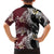 Polynesian Hawaiian Plumeria Tribal Pattern Hawaiian Shirt Special Wine Red Version