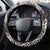 Polynesian Hawaiian Plumeria Tribal Pattern Steering Wheel Cover Special Wine Red Version