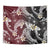 Polynesian Hawaiian Plumeria Tribal Pattern Tapestry Special Wine Red Version