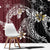 Polynesian Hawaiian Plumeria Tribal Pattern Window Curtain Special Wine Red Version