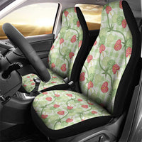 Anthurium Pikake Ti Leaf Palaka Car Seat Cover Green Version