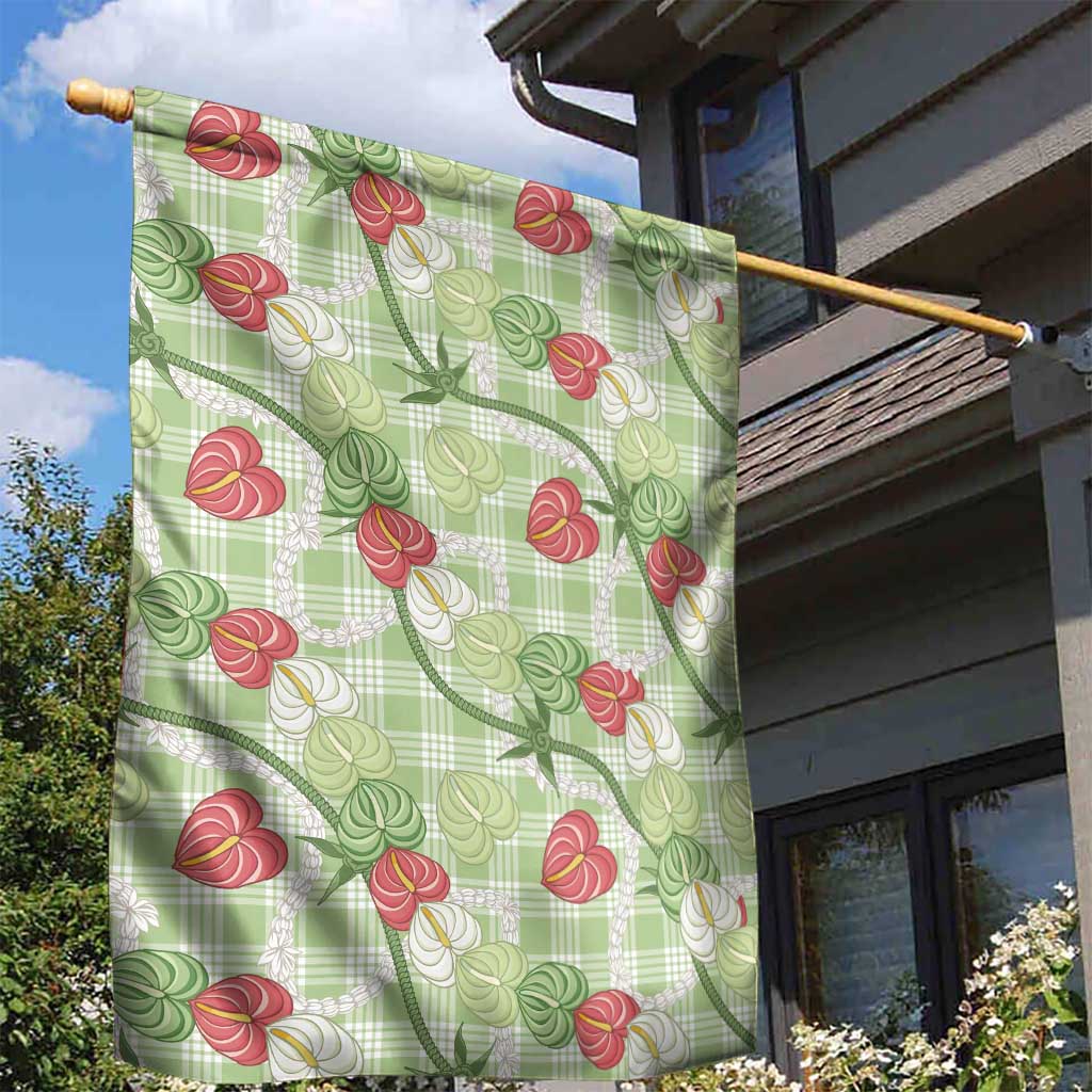 Anthurium Pikake Ti Leaf Palaka Garden Flag Green Version LT01 - Polynesian Pride