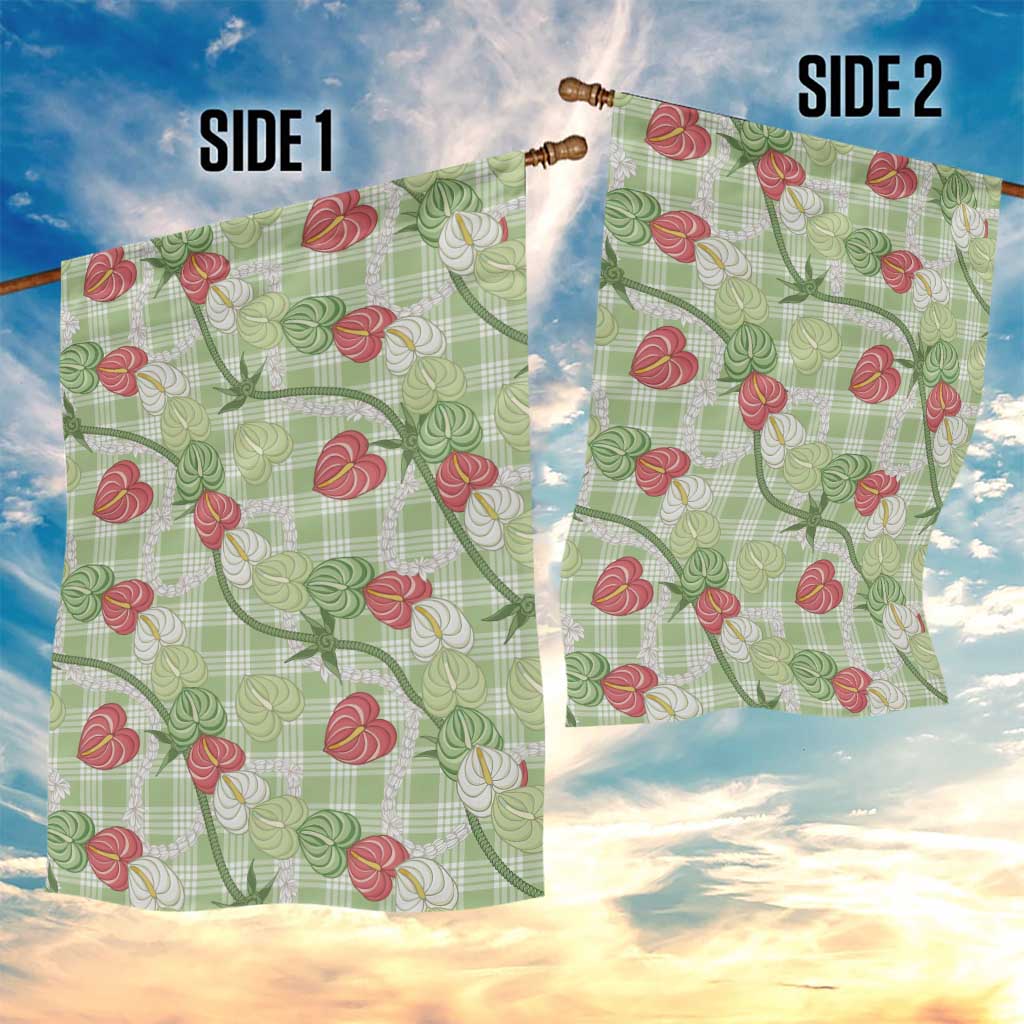 Anthurium Pikake Ti Leaf Palaka Garden Flag Green Version LT01 - Polynesian Pride