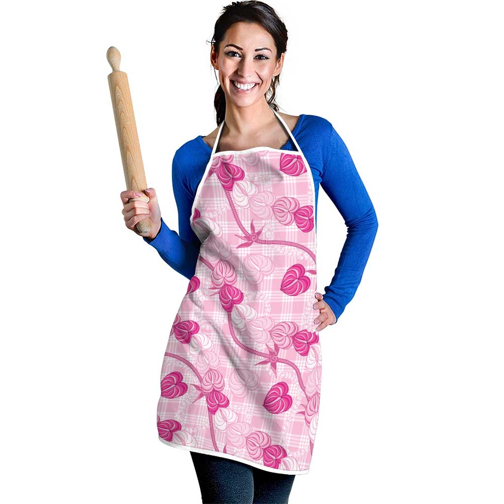Anthurium Pikake Ti Leaf Palaka Apron Pink Version