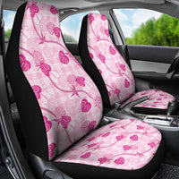 Anthurium Pikake Ti Leaf Palaka Car Seat Cover Pink Version