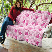 Anthurium Pikake Ti Leaf Palaka Quilt Pink Version LT01 - Polynesian Pride