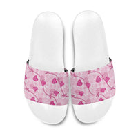 Anthurium Pikake Ti Leaf Palaka Slide Sandals Pink Version LT01 Pink - Polynesian Pride