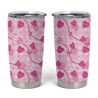Anthurium Pikake Ti Leaf Palaka Tumbler Cup Pink Version