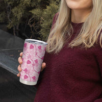 Anthurium Pikake Ti Leaf Palaka Tumbler Cup Pink Version
