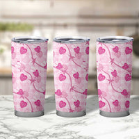 Anthurium Pikake Ti Leaf Palaka Tumbler Cup Pink Version
