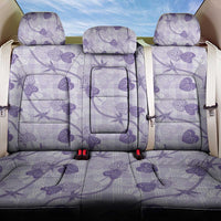 Anthurium Pikake Ti Leaf Palaka Back Car Seat Cover Purple Version
