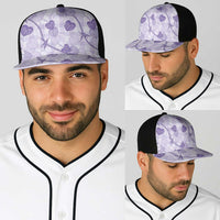 Anthurium Pikake Ti Leaf Palaka Baseball Net Cap Purple Version LT01 - Polynesian Pride