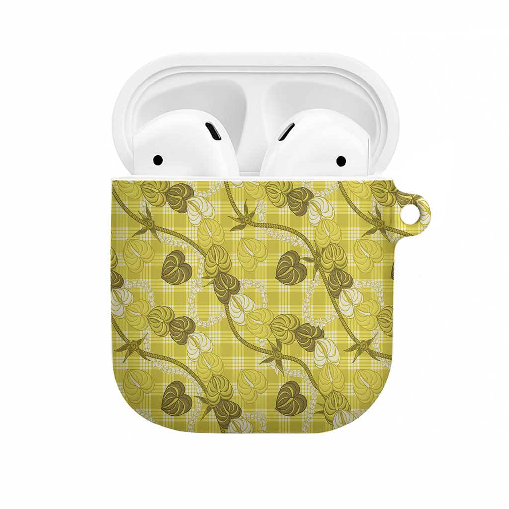 Anthurium Pikake Ti Leaf Palaka AirPods Case Yellow Version