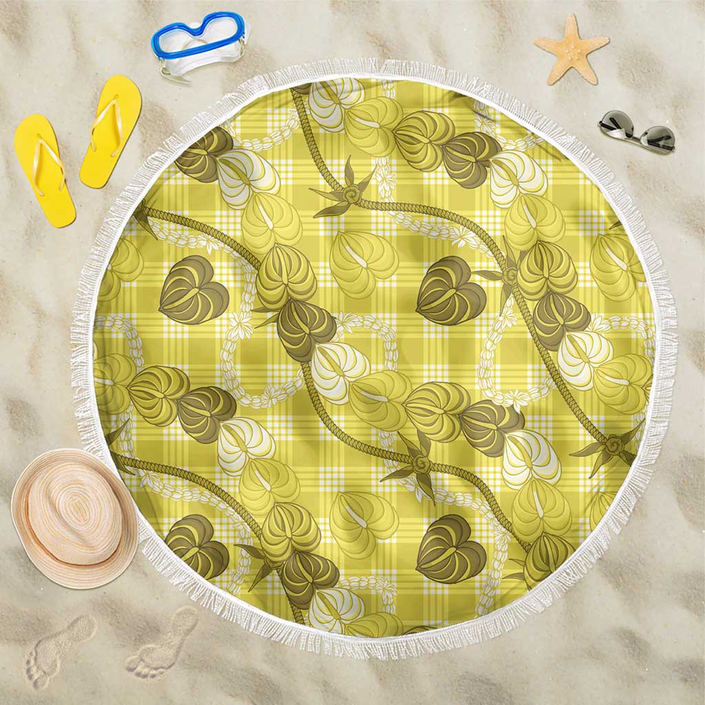 Anthurium Pikake Ti Leaf Palaka Beach Blanket Yellow Version
