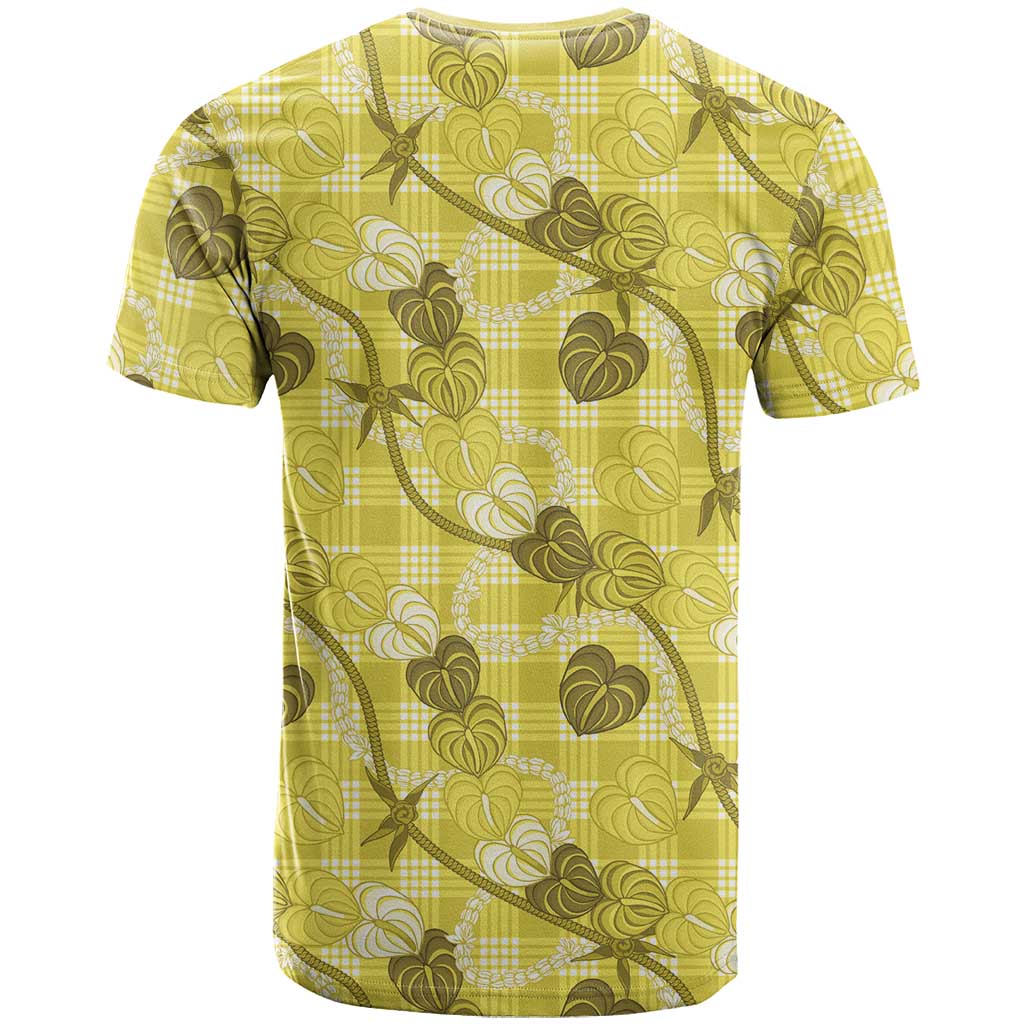 Anthurium Pikake Ti Leaf Palaka T Shirt Yellow Version
