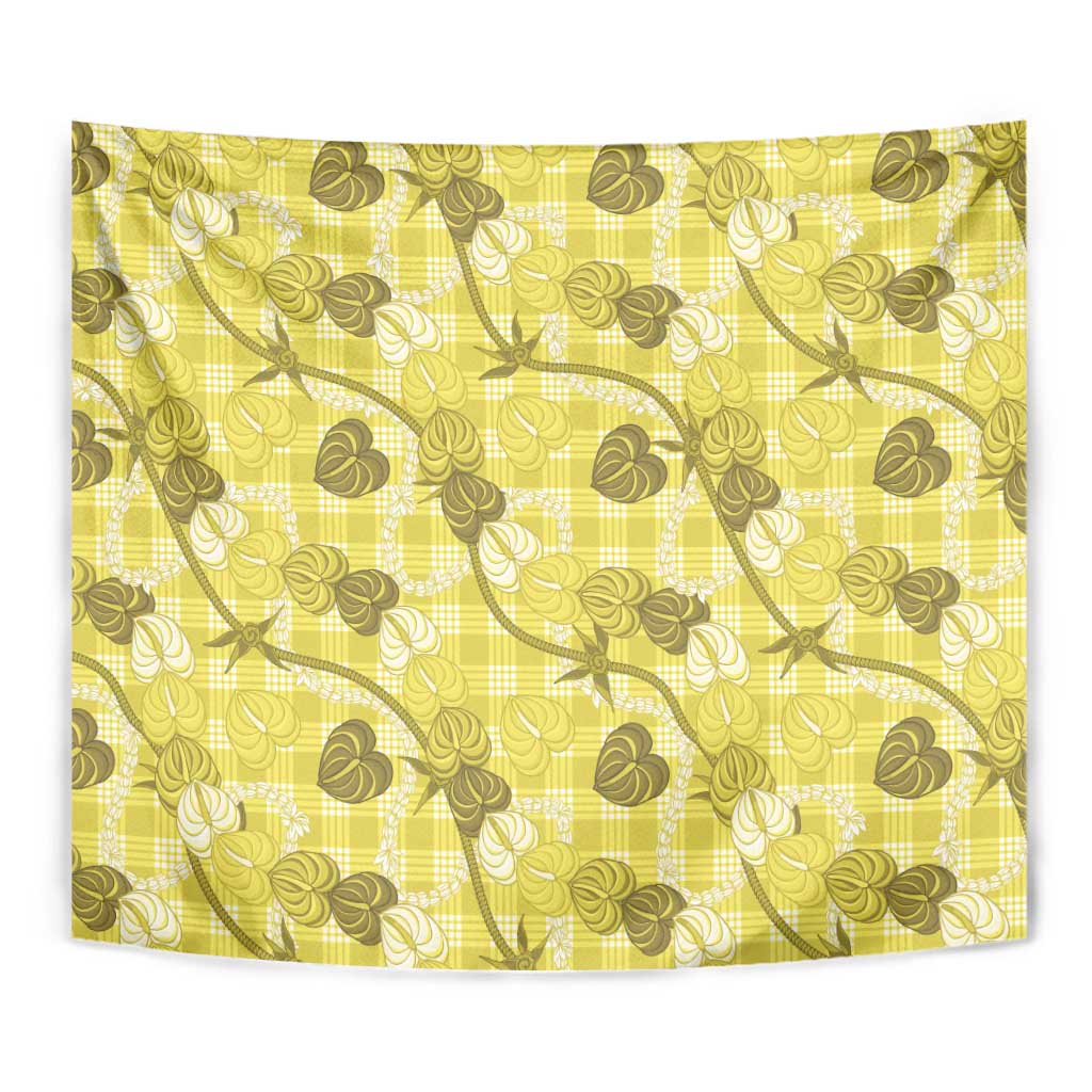 Anthurium Pikake Ti Leaf Palaka Tapestry Yellow Version LT01 - Polynesian Pride
