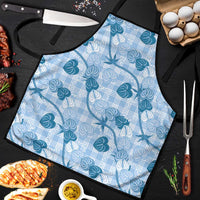 Anthurium Pikake Ti Leaf Palaka Apron Blue Version