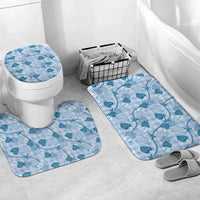 Anthurium Pikake Ti Leaf Palaka Bathroom Set Blue Version