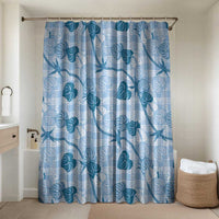 Anthurium Pikake Ti Leaf Palaka Bathroom Set Blue Version