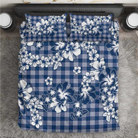 Hibiscus Pakala Cobalt Blue Royal Bedding Set Tropical Floral Stylized - Polynesian Pride