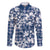 Hibiscus Pakala Cobalt Blue Royal Family Matching Short Sleeve Bodycon Dress and Hawaiian Shirt Tropical Floral Stylized - Polynesian Pride