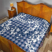 Hibiscus Pakala Cobalt Blue Royal Quilt Tropical Floral Stylized LT01 - Polynesian Pride